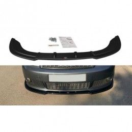 Maxton FRONT SPLITTER V.2 Audi A4 S-Line B6 Gloss Black, A4/S4 B6 - 8H CABRIO