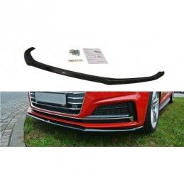 Maxton FRONT SPLITTER V.2 Audi A5 F5 S-Line Gloss Black, A5 F5