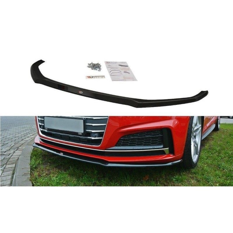 Maxton FRONT SPLITTER V.2 Audi A5 F5 S-Line Gloss Black, A5 F5