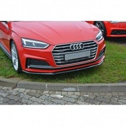 Maxton FRONT SPLITTER V.2 Audi A5 F5 S-Line Gloss Black, A5 F5