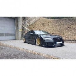 Maxton FRONT SPLITTER V.2 Audi A7 Mk1 S-Line Gloss Black, A7/ S7 / RS7 - C7