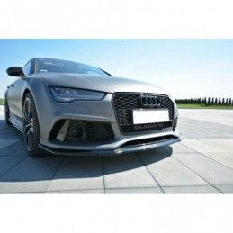 Maxton FRONT SPLITTER V.2 Audi RS7 Facelift Gloss Black, A7/ S7 / RS7 - C7