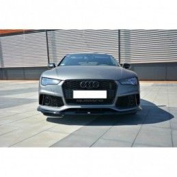 Maxton FRONT SPLITTER V.2 Audi RS7 Facelift Gloss Black, A7/ S7 / RS7 - C7