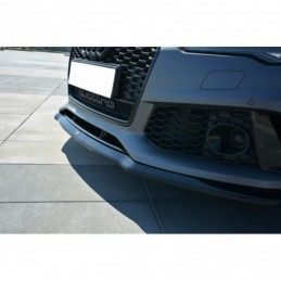 Maxton FRONT SPLITTER V.2 Audi RS7 Facelift Gloss Black, A7/ S7 / RS7 - C7
