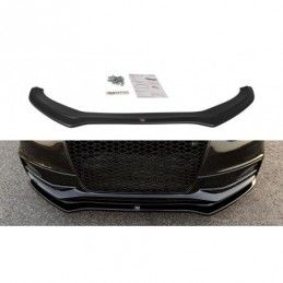 Maxton Front Splitter V.2 Audi S4 B8 FL Gloss Black, A4/S4 B8