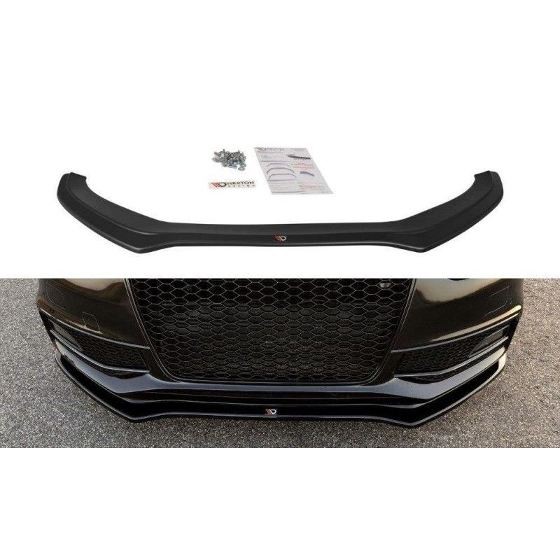 Maxton Front Splitter V.2 Audi S4 B8 FL Gloss Black, A4/S4 B8