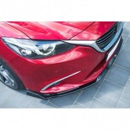 Maxton FRONT SPLITTER V.2 Mazda 6 GJ (Mk3) Facelift Gloss Black, mazda 6