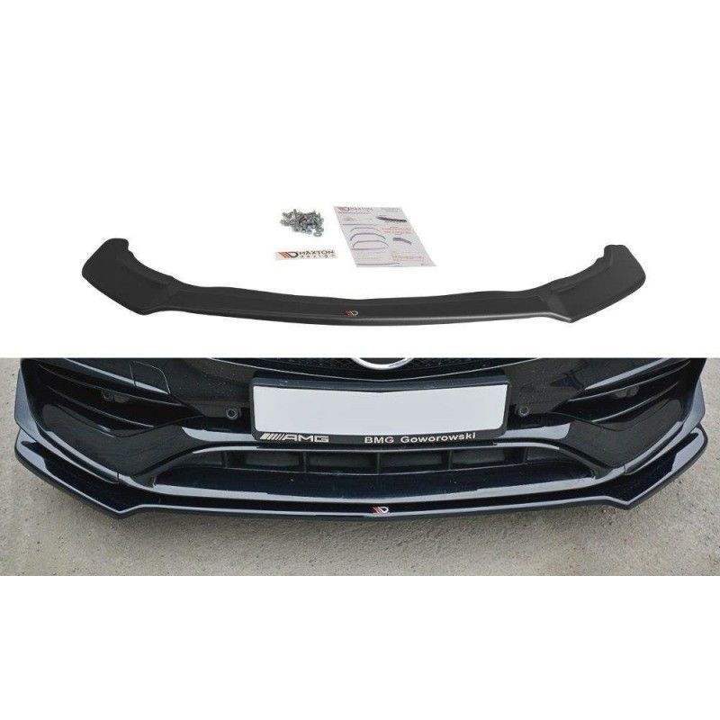 Maxton FRONT SPLITTER V.2 Mercedes CLA A45 AMG C117 Facelift Gloss Black, CLA C117