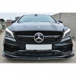 Maxton FRONT SPLITTER V.2 Mercedes CLA A45 AMG C117 Facelift Gloss Black, CLA C117