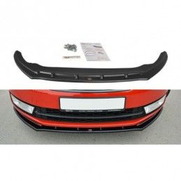 Maxton Front Splitter V.2 Skoda Rapid Gloss Black, Rapid