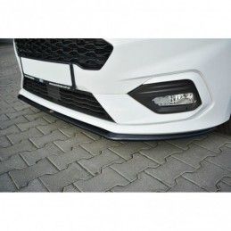 Maxton Front Splitter V.3 Ford Fiesta Mk8 ST / ST-Line Gloss Black, Fiesta Mk8