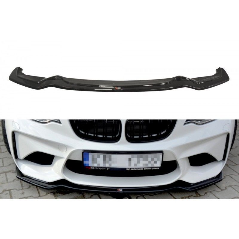 Maxton FRONT SPLITTER BMW M2 (F87) COUPÉ Gloss Black, Serie 2 F22 / F23 / M2 F87