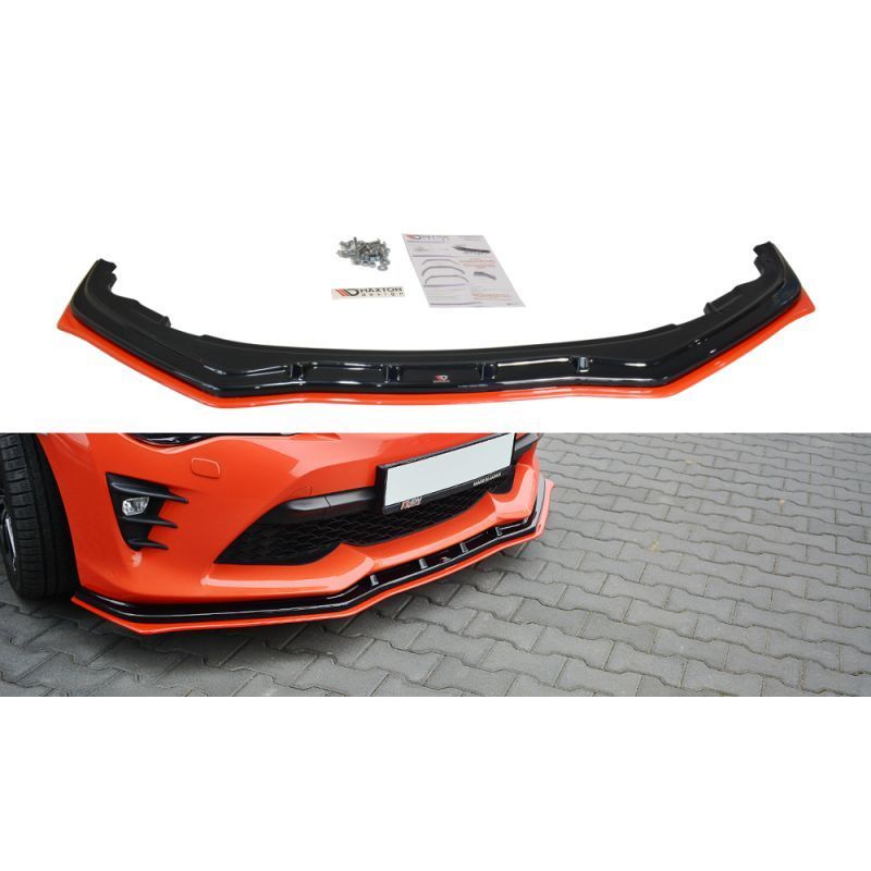 Maxton FRONT SPLITTER V.4 TOYOTA GT86 FACELIFT Gloss Black + Red, GT86