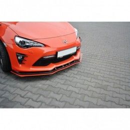 Maxton FRONT SPLITTER V.4 TOYOTA GT86 FACELIFT Gloss Black + Red, GT86