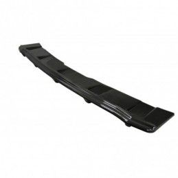 Maxton CENTRAL REAR SPLITTER Audi A5 F5 S-Line (with vertical bars) Gloss Black, A5 F5