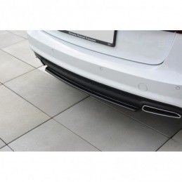 Maxton CENTRAL REAR SPLITTER Audi A6 C7 Avant S-line Facelift Gloss Black, A6/S6/RS6 4G C7 