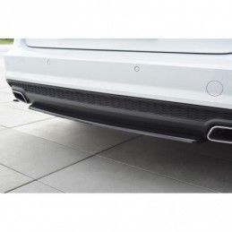 Maxton CENTRAL REAR SPLITTER Audi A6 C7 Avant S-line Facelift Gloss Black, A6/S6/RS6 4G C7 