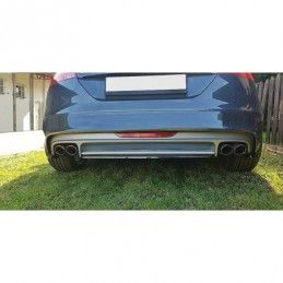 Maxton CENTRAL REAR SPLITTER Audi TT S Mk2 (8J) Gloss Black, TT 8J