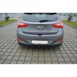 Maxton CENTRAL REAR SPLITTER Hyundai i30 mk.2 Gloss Black, Hyundai