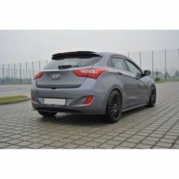 Maxton CENTRAL REAR SPLITTER Hyundai i30 mk.2 Gloss Black, Hyundai