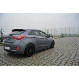 Maxton CENTRAL REAR SPLITTER Hyundai i30 mk.2 Gloss Black, Hyundai