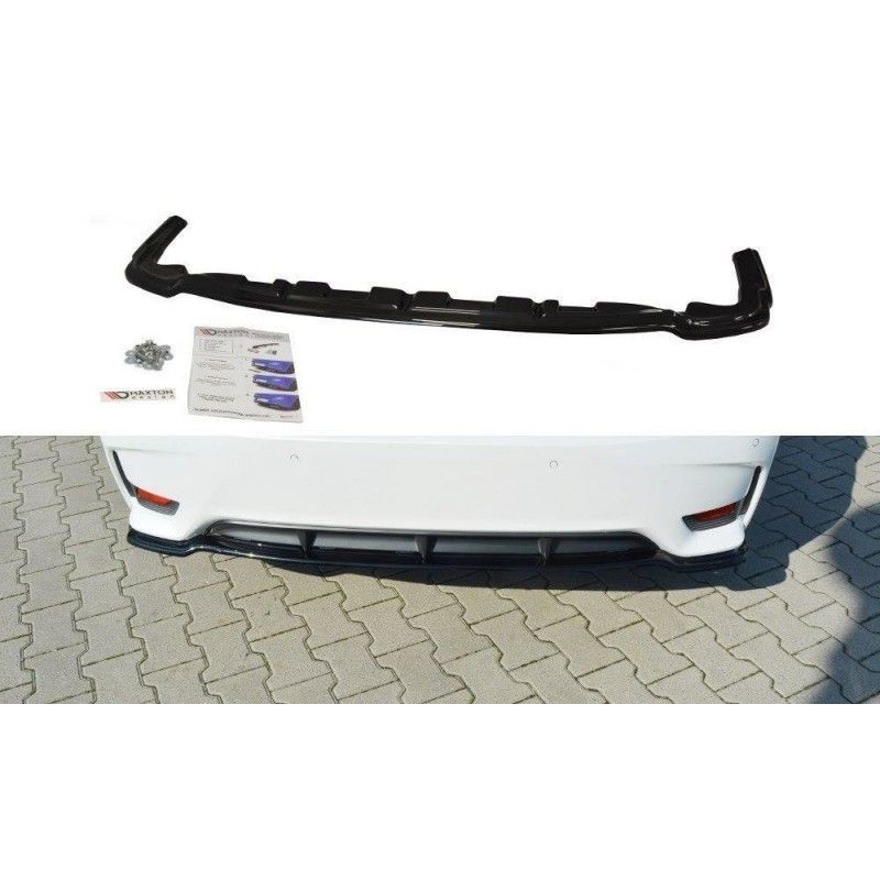 Maxton CENTRAL REAR SPLITTER Lexus CT Mk1 Facelift (without vertical bars) Gloss Black, Lexus