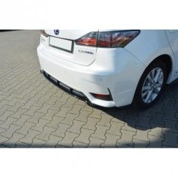 Maxton CENTRAL REAR SPLITTER Lexus CT Mk1 Facelift (without vertical bars) Gloss Black, Lexus