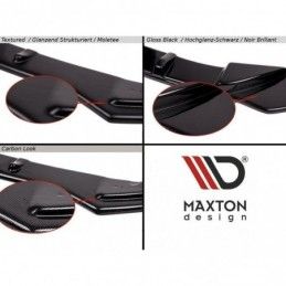 Maxton CENTRAL REAR SPLITTER Lexus CT Mk1 Facelift (without vertical bars) Gloss Black, Lexus