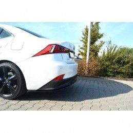 Maxton CENTRAL REAR SPLITTER Lexus IS Mk3 H (without vertical bars) Gloss Black, Lexus