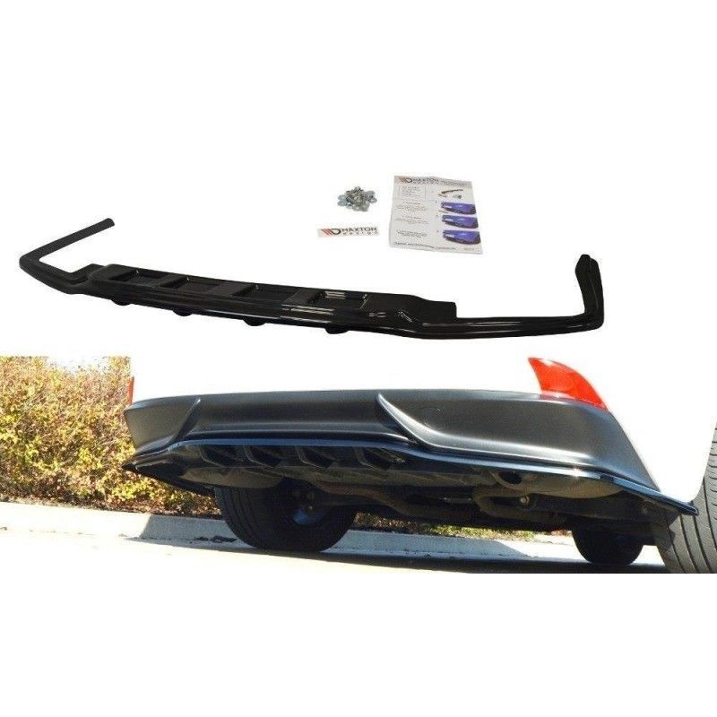 Maxton CENTRAL REAR SPLITTER Lexus IS Mk3 H (with vertical bars) Gloss Black, Lexus