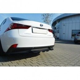 Maxton CENTRAL REAR SPLITTER Lexus IS Mk3 H (with vertical bars) Gloss Black, Lexus