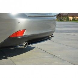 Maxton CENTRAL REAR SPLITTER Lexus IS Mk3 T (without vertical bars) Gloss Black, Lexus