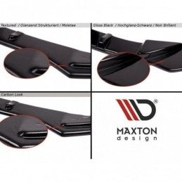 Maxton CENTRAL REAR SPLITTER Lexus IS Mk3 T (without vertical bars) Gloss Black, Lexus