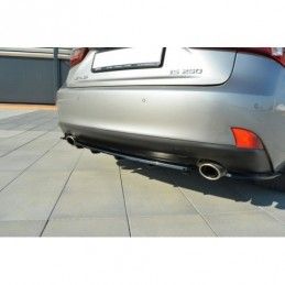 Maxton CENTRAL REAR SPLITTER Lexus IS Mk3 T (with vertical bars) Gloss Black, Lexus