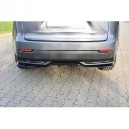 Maxton CENTRAL REAR SPLITTER Lexus NX Mk1 H (with vertical bars) Gloss Black, Lexus