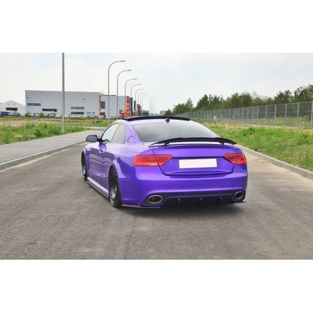 Maxton REAR VALANCE Audi RS5 Mk1 (8T) Facelift Gloss Black, A5/S5/RS5 8T