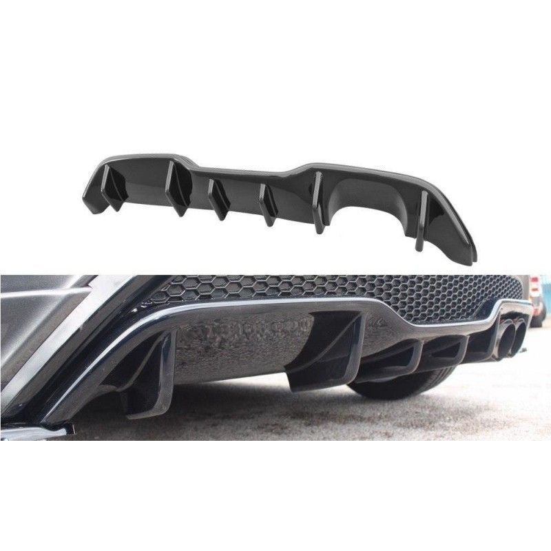 Maxton Rear Valance Ford Fiesta ST Mk7 FL Gloss Black, Fiesta Mk7 / 7.5