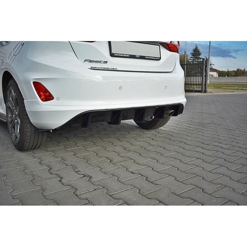 Maxton Rear Valance Ford Fiesta Mk8 ST-Line Gloss Black, Fiesta Mk8