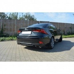 Maxton REAR VALANCE Lexus IS Mk3 Facelift T Gloss Black, Lexus