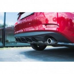 Maxton REAR VALANCE Mazda 6 GJ (Mk3) Facelift Gloss Black, mazda 6