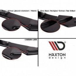 Maxton REAR VALANCE Mercedes C-class C205 63AMG Coupe Gloss Black, W205