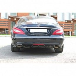 Maxton REAR VALANCE Mercedes CLS C218 Gloss Black, W218