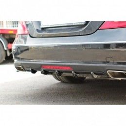 Maxton REAR VALANCE Mercedes CLS C218 Gloss Black, W218