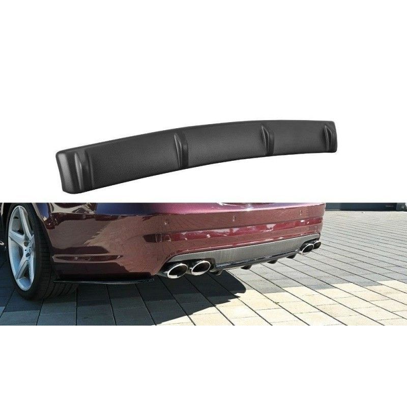 Maxton REAR VALANCE Mercedes CLS C219 55AMG Gloss Black, W219