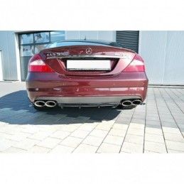 Maxton REAR VALANCE Mercedes CLS C219 55AMG Gloss Black, W219