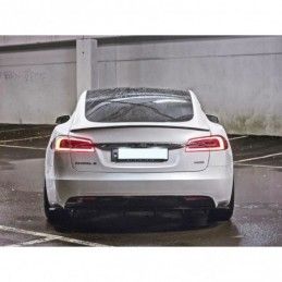 Maxton REAR VALANCE Tesla Model S Facelift Gloss Black, Tesla