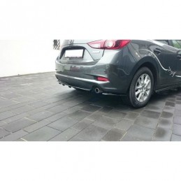 Maxton REAR SIDE SPLITTERS Mazda 3 BN (Mk3) Facelift Gloss Black, Mazda 3