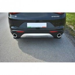 Maxton REAR SIDE SPLITTERS Alfa Romeo Stelvio Gloss Black, Stelvio