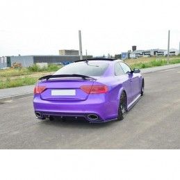 Maxton REAR SIDE SPLITTERS Audi RS5 Mk1 (8T) Facelift Gloss Black, A5/S5/RS5 8T