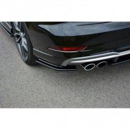 Maxton Rear Side Splitters Audi S3 / A3 S-Line 8V FL Sedan Gloss Black, A3/S3/RS3 8V